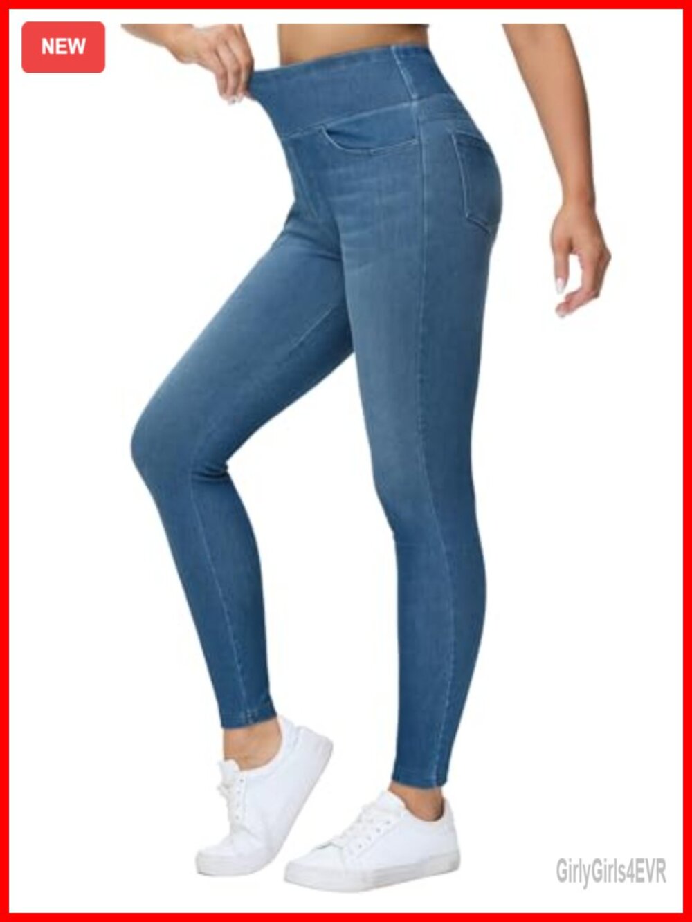 High Waisted Jeggings Stretchy Jean Leggings